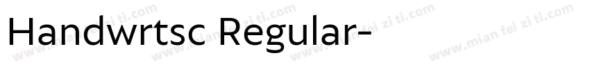 Handwrtsc Regular字体转换